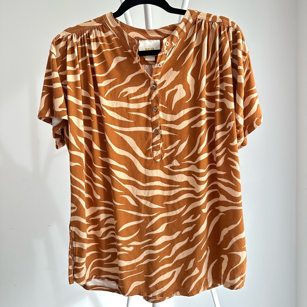 Maeve By Anthropologie Soft Print Top